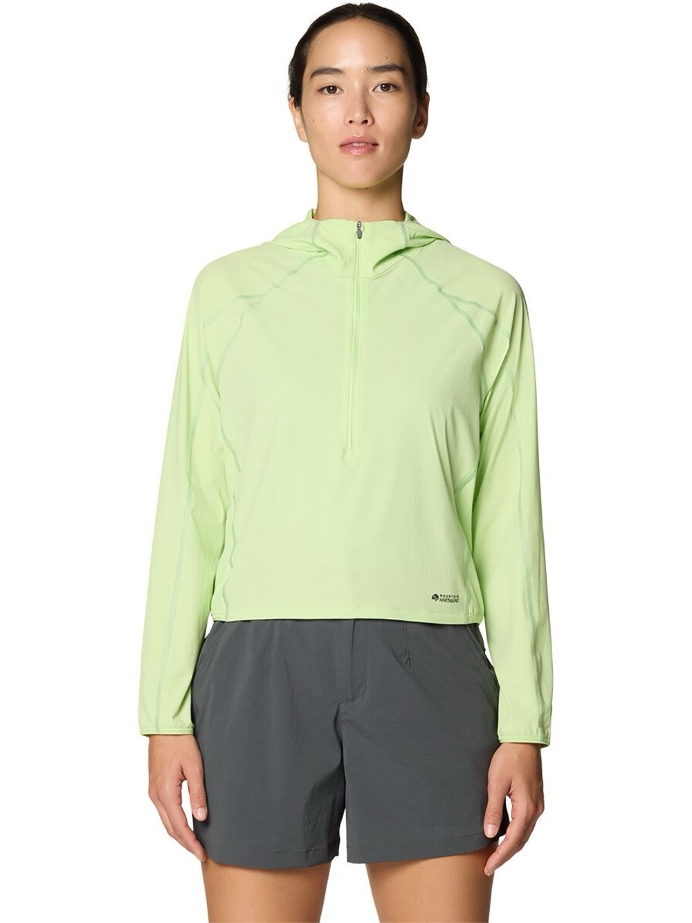 Frozen in Lime Lightweight Half-Zip Pullover SUNSHIELD HOODY